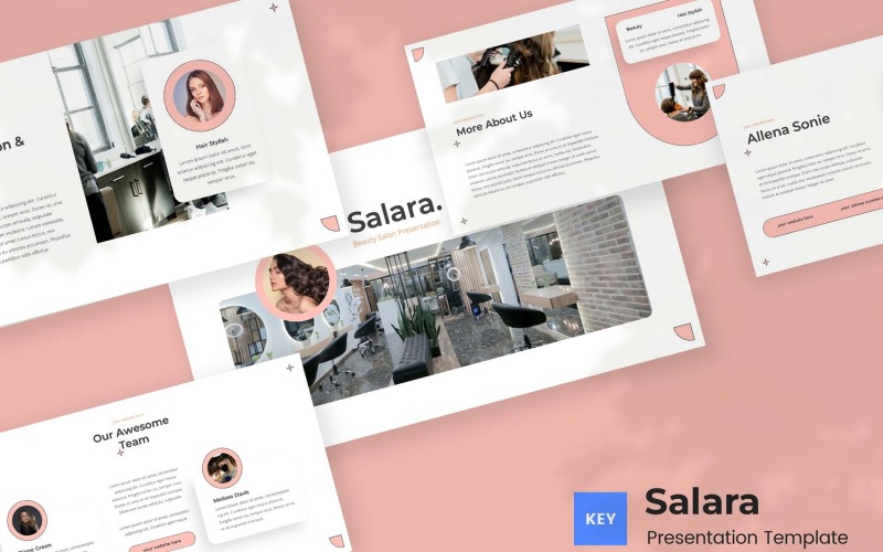 Salara — Шаблон Keynote для салона красоты