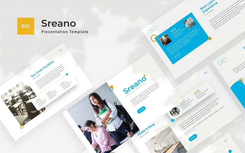 Sreano — Plantilla de diapositivas de Google para la escuela