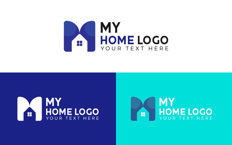 Apresentação do logotipo da casa vetorial