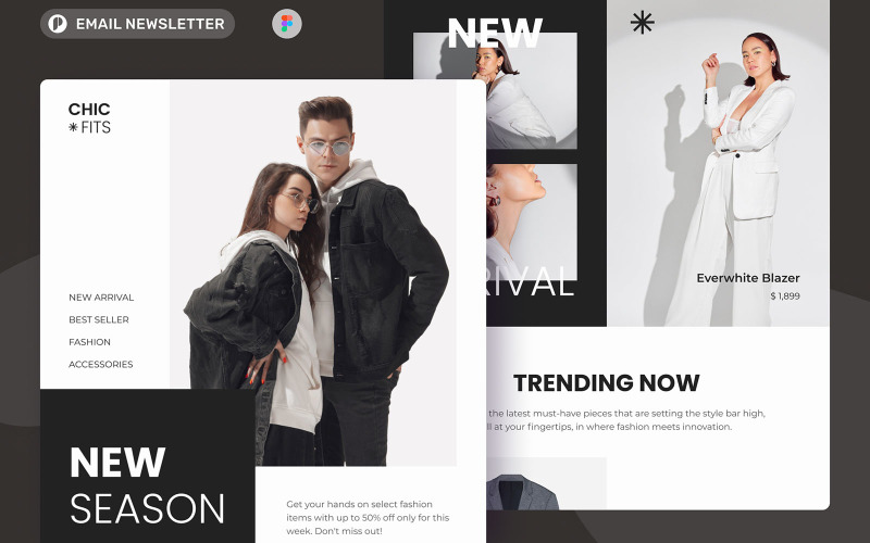 ChicFits - Newsletter électronique pour le commerce électronique