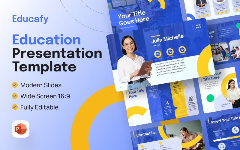 Educafy - Eğitim PowerPoint Sunum Şablonu