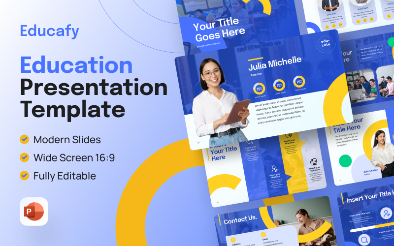 Educafy – освітній шаблон презентації PowerPoint