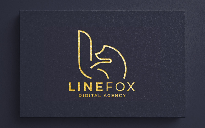 Логотип цифрового агентства Line Fox