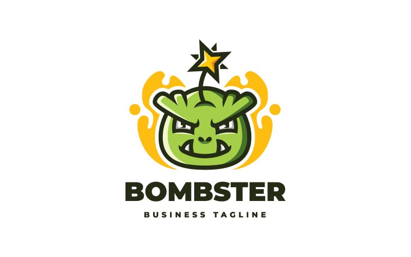 Шаблон логотипу Bomb Monster