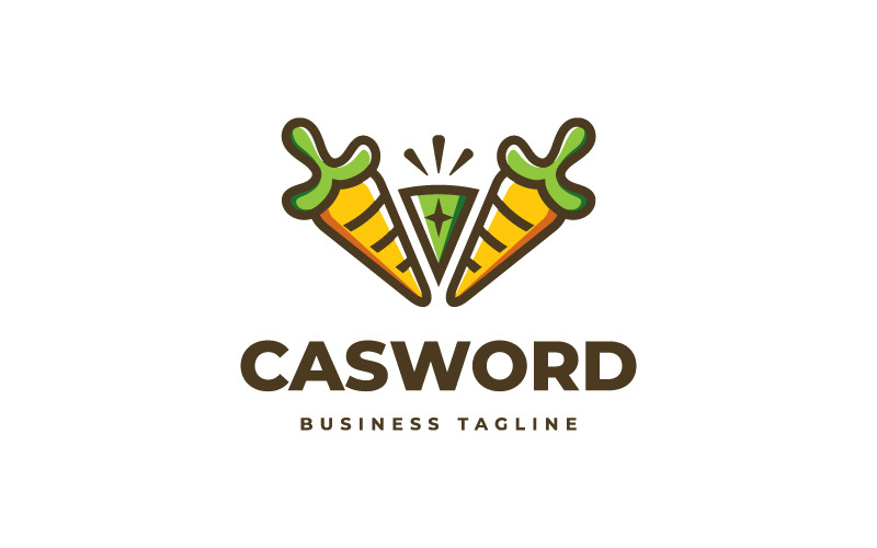 Шаблон логотипу Carrot Sword