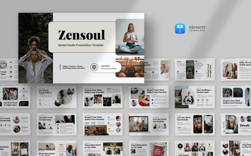 Zensoul - Keynote-sjabloon geestelijke gezondheid