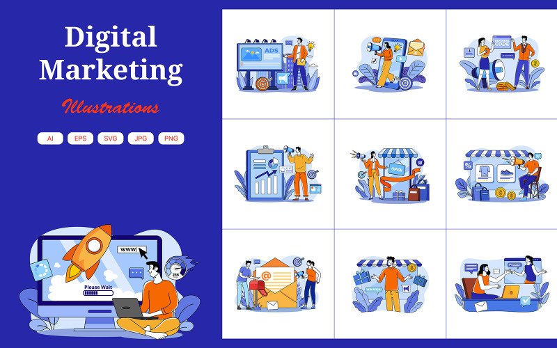 M675_ Digitale marketingillustratiepakket 2