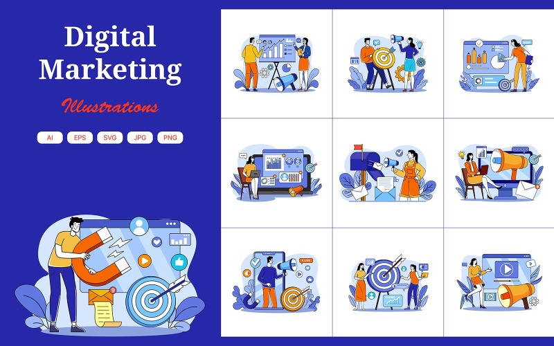 M675_ Digitális marketing illusztrációs csomag 1