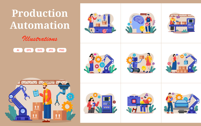 M684_ Produktionsautomation Illustration Pack 2