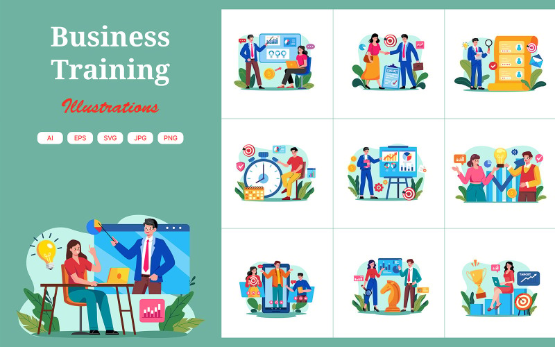 M685_ Business Training Illustration Pack 1