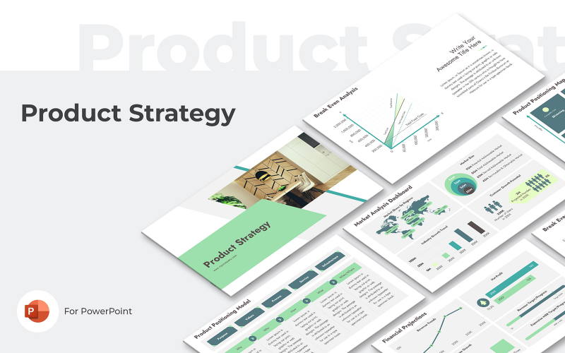 Strategia produktu Szablon prezentacji PowerPoint
