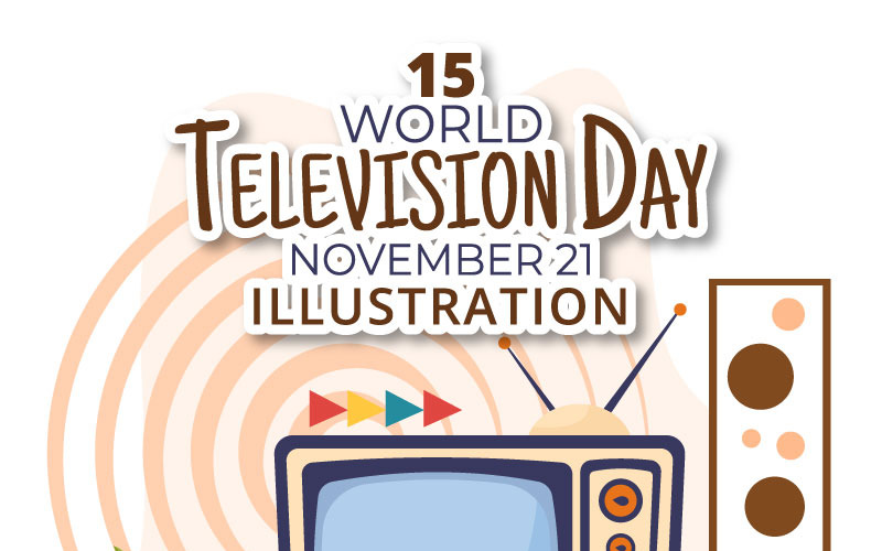 15 Světový den televize ilustrace