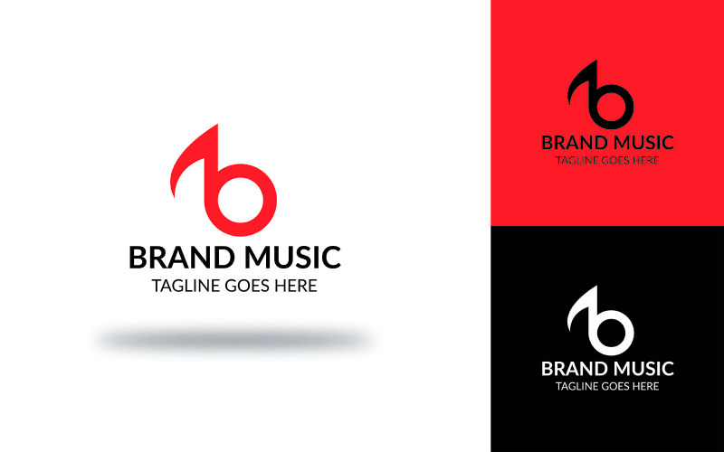 B Písmeno Logo Profesionální Design