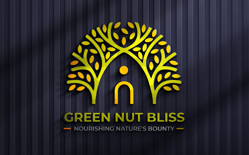 Green Nut Bliss - Шаблон логотипу