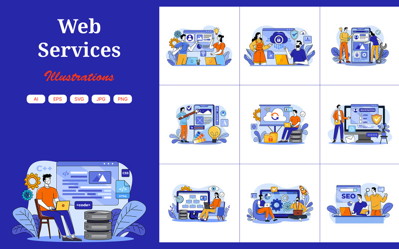 M690_ Web-Services-Illustrationspaket
