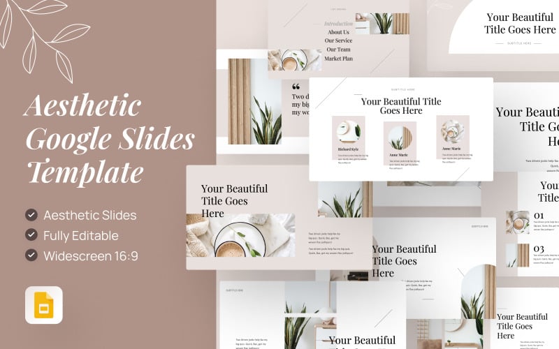 Ästhetisch – Ästhetische Google Slides-Vorlage