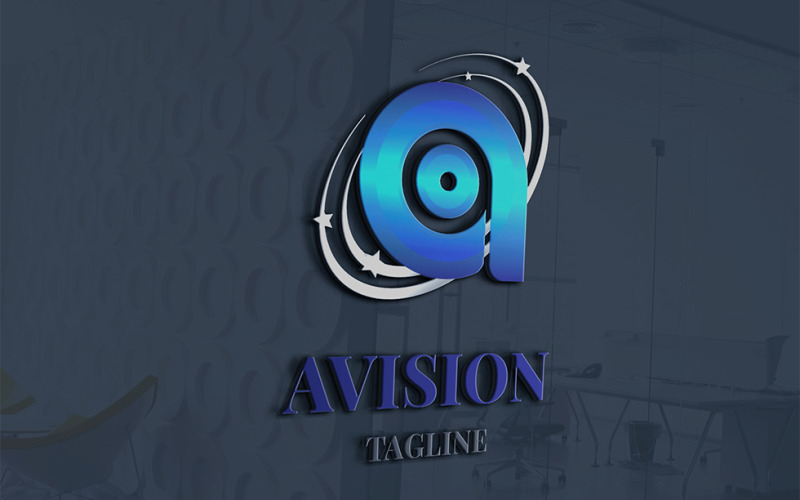 Avisie - Letter A-logo sjabloon