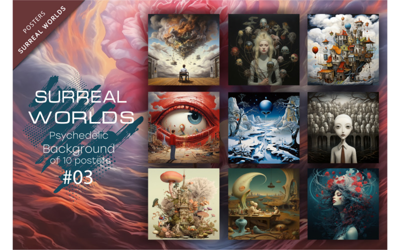 Balíček Surreal worlds_03. Psychedelické.