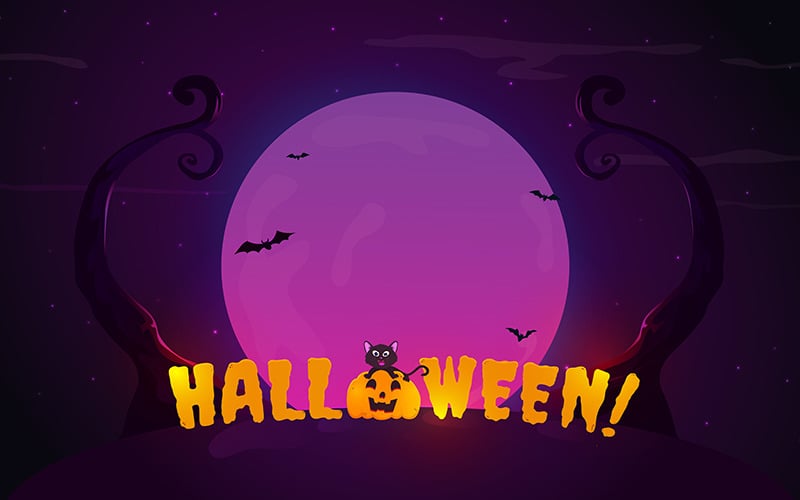 Fondo artístico con temática de Halloween