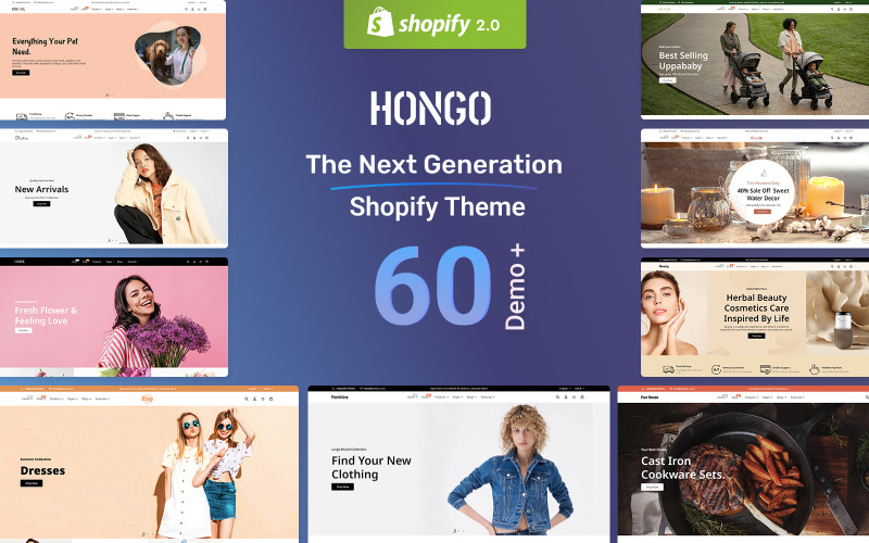 Hongo — многофункциональная ОС Shopify Theme следующего поколения 2.0