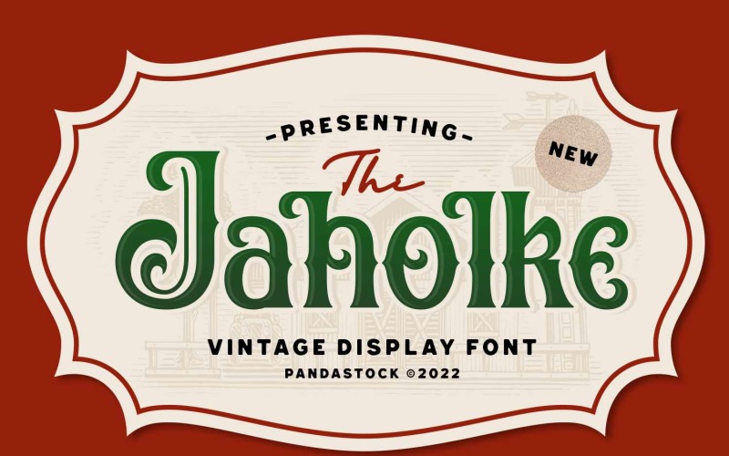 Jaholke Vintage Design-Schriftart