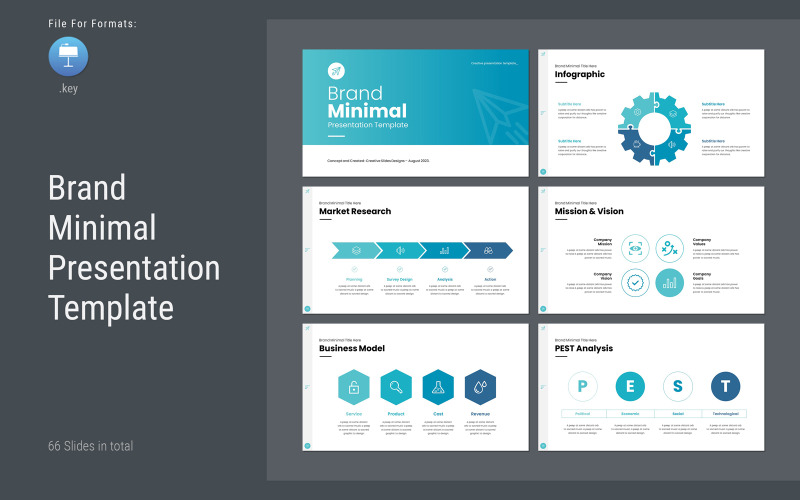 Marke Minimal Keynote-Vorlage