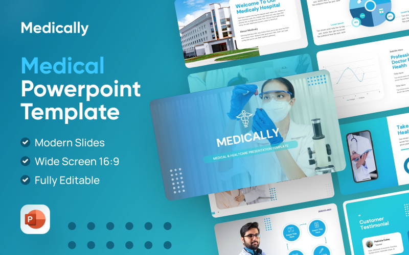 Medicinskt - Medicinsk och hälsosam PowerPoint-mall