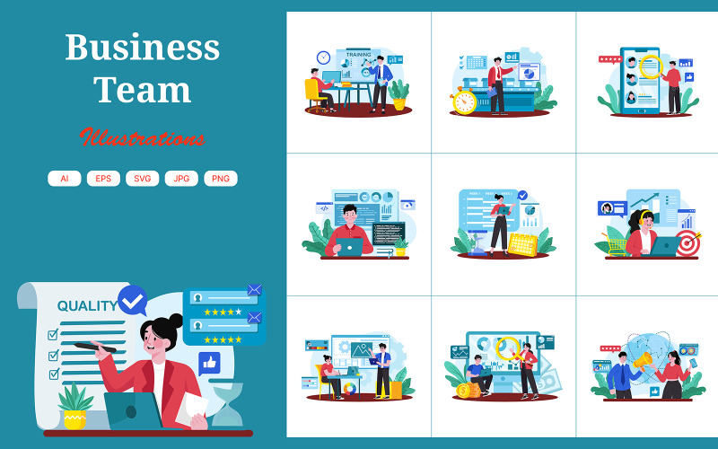 M726_ Business Team Ilustrační balíček 2