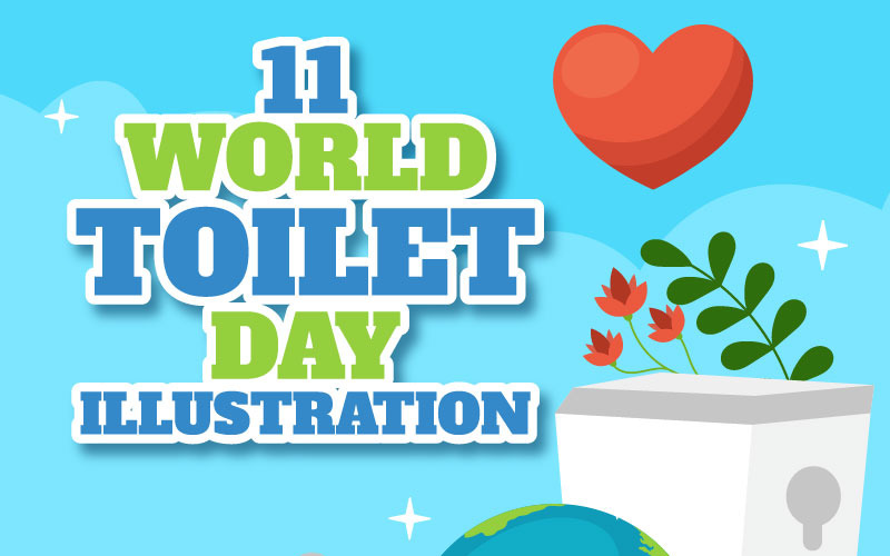 11 Dünya Tuvalet Günü İllüstrasyonu
