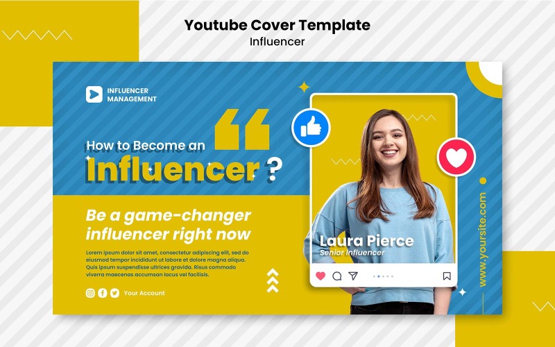 Influencer-Marketing-Marke Social-Media-Vorlage