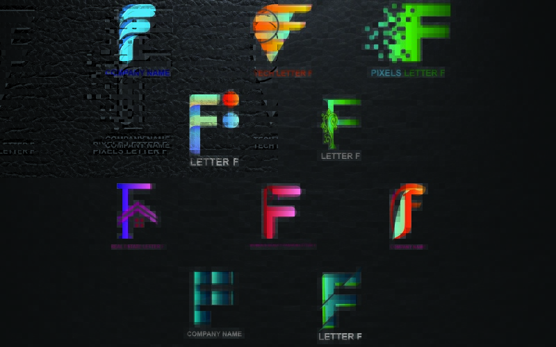 Modèle de logo lettre F pour toutes les entreprises et marques