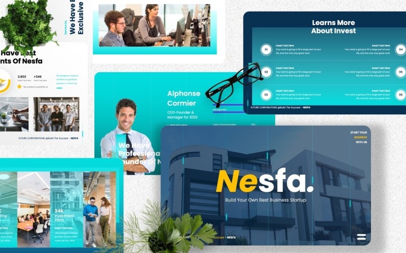 Nesfa — korporacyjne szablony programu Powerpoint