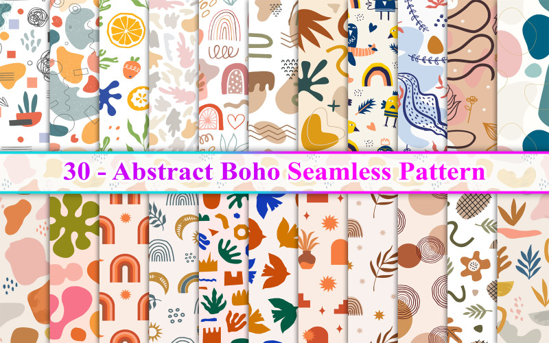 Patrón abstracto boho sin costuras, patrón abstracto sin costuras, patrón abstracto