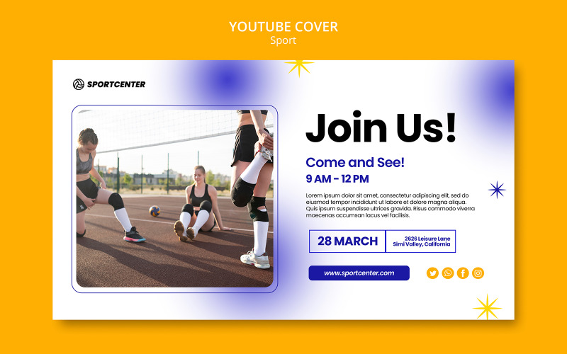 Social Media Sport Marketing Cover Template TemplateMonster Social Media Sport Marketing Cover Template TemplateMonster