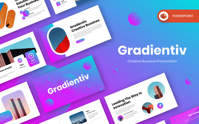 Gradientiv - Kreatywny biznes PowerPoint