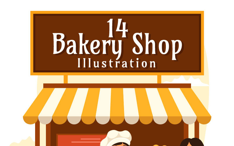 14 Ilustracja sklepu piekarniczego