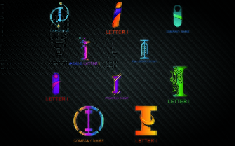 Letter I-logosjabloon voor alle bedrijven en merken