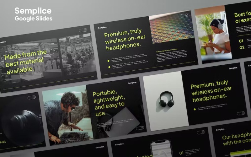 Semplice - Modèle d'agence Google Slides