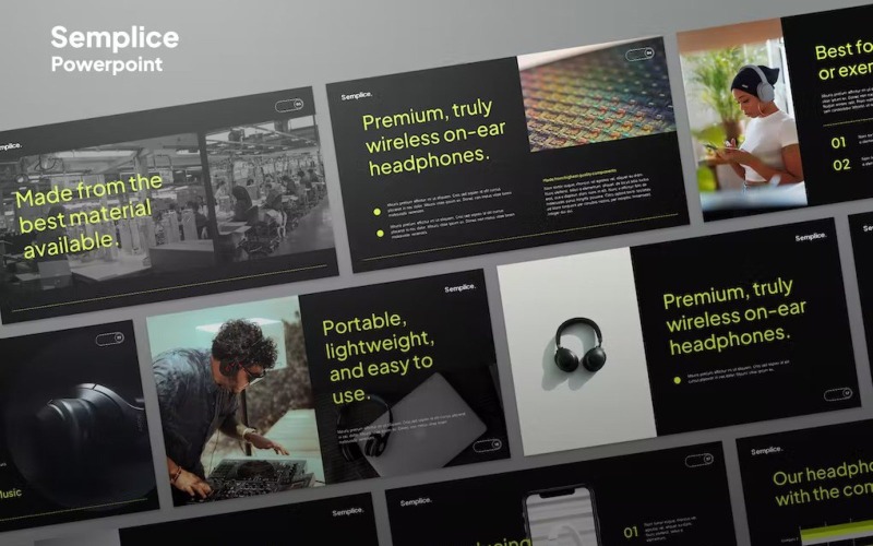 Semplice - Szablon agencji Powerpoint
