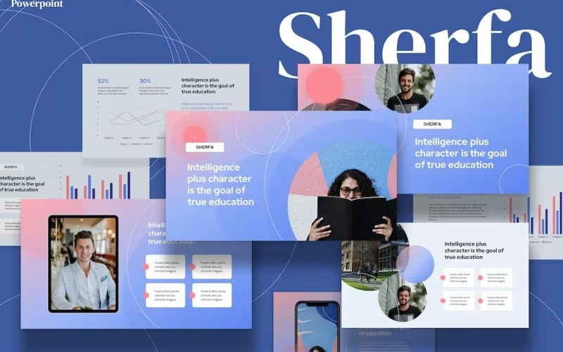 Sherfa - Onderwijs Powerpoint-sjabloon