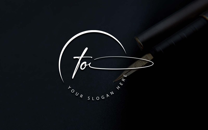Kaligrafické Studio Styl Do Písmeno Logo Design