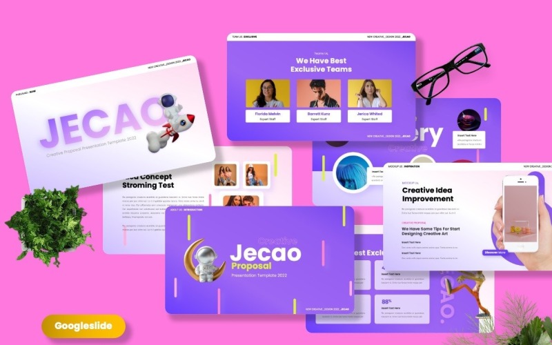 Jecoa - Plantillas de diapositivas de Google de propuesta creativa