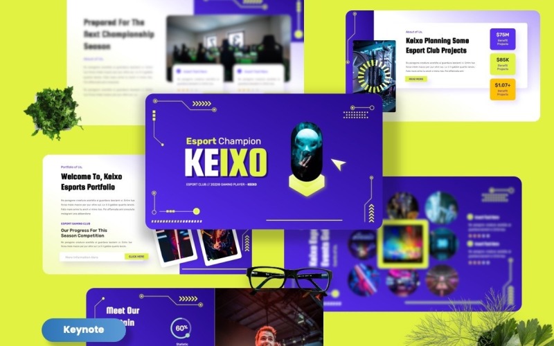 Keixo — Шаблоны ключевых заметок для чемпионов по киберспорту