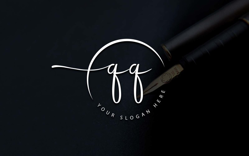 Дизайн логотипу студії каліграфії QQ лист