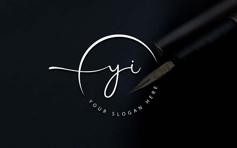 Дизайн логотипу студії каліграфії YI лист