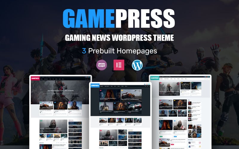 GamePress - Thème WordPress d'actualités sur les jeux