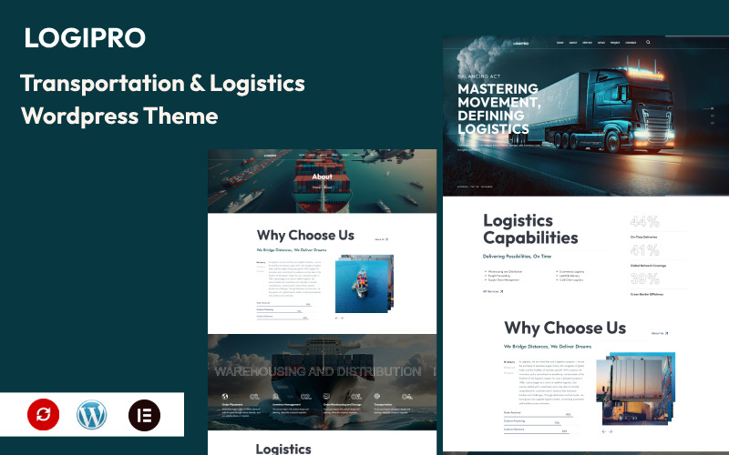 Logipro - Tema de WordPress para transporte y logística
