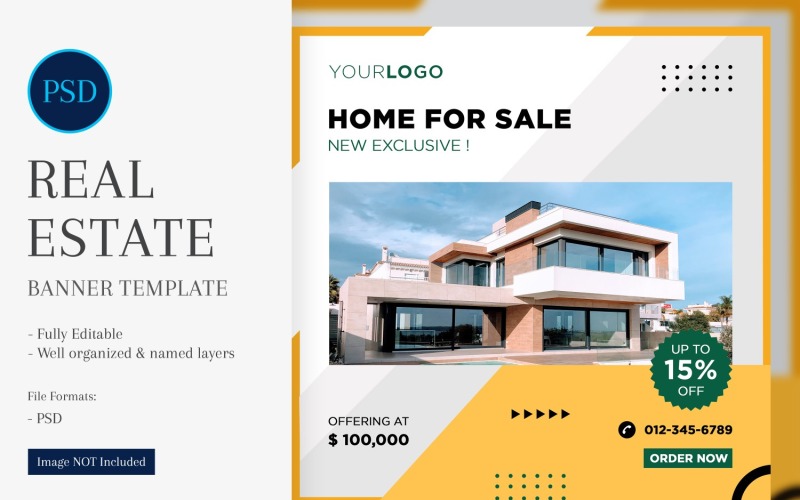 Real Estate Social Media Banner Post Design Template 05