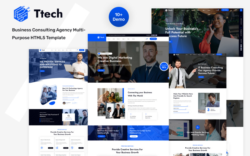 Ttech-Business Consulting Agency Multi-Purpose HTML5-mall