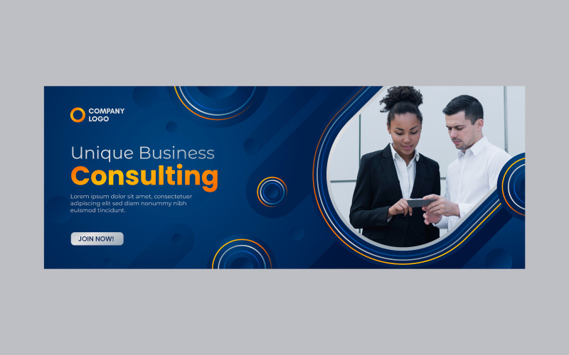 Farbverlauf-Business-Social-Media-Banner-Cover-Vorlage-Design